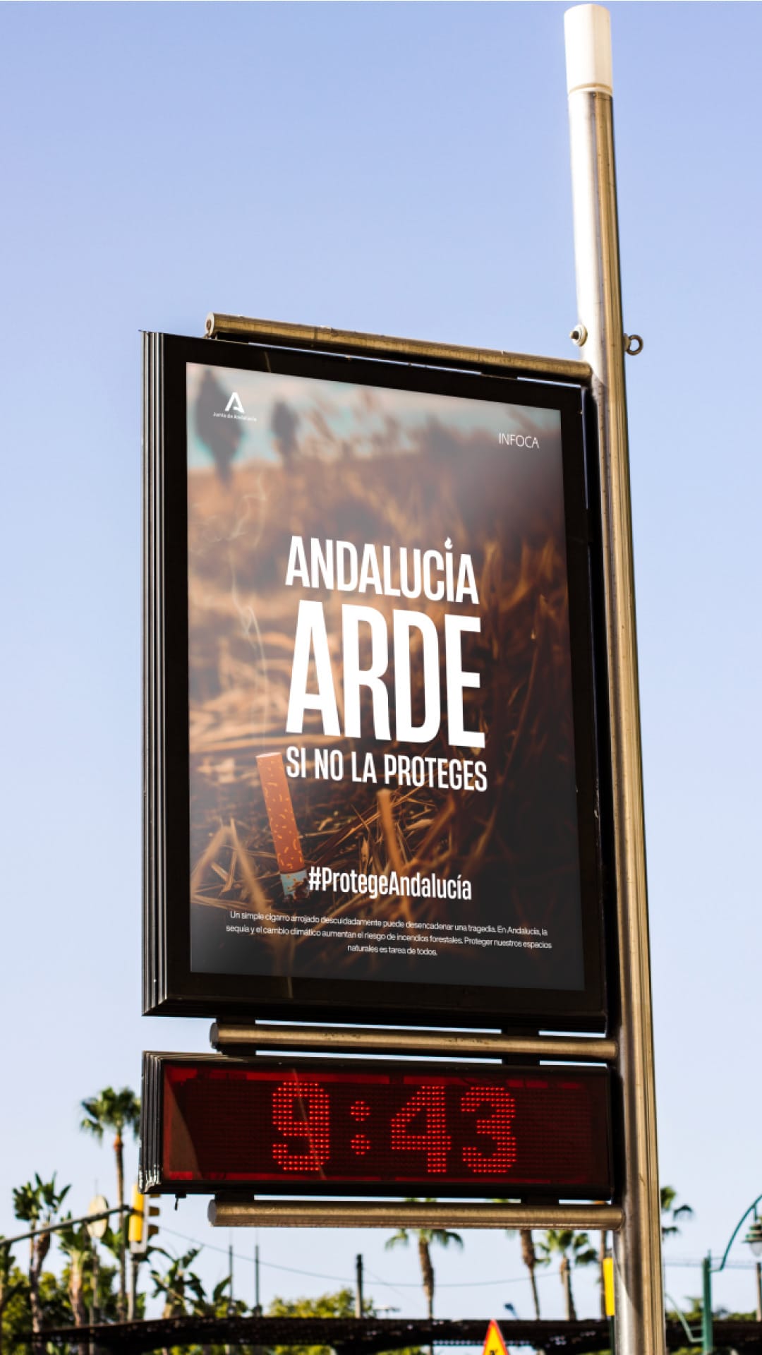 Comunicación visual Plan INFOCA - Soporte en redes sociales