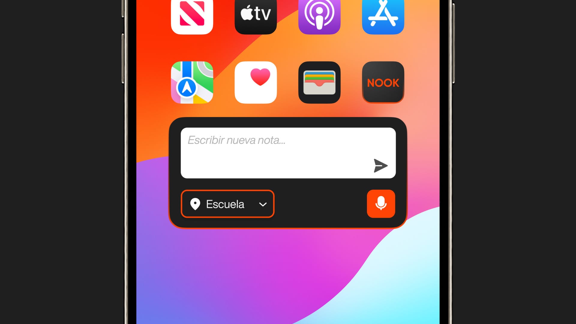Nook - Sistema visual y tipografía de la aplicación